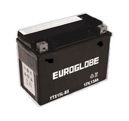 12V YTX15L-BS MC-batteri 13Ah 175 x 87 x 130 mm
