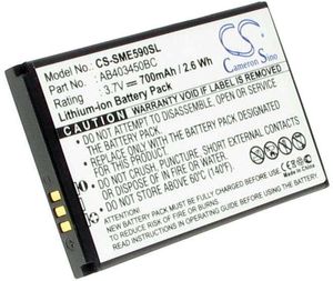 Batteri till Samsung SGH-E598, 3.7V (3.6V), 700 Milliampertimmar(mAh)