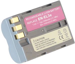 Batteri till Nikon D90, 7.2V (7.4V), 1700 Milliampertimmar(mAh)