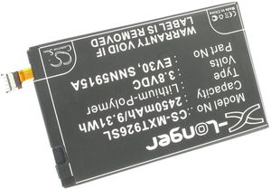 Batteri till Motorola DROID RAZR MAXX HD 4G, 3.8 Volt, 2450 Milliampertimmar(mAh)
