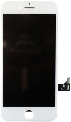 Vit skärm med glas och display. Passar till iPhone 8.