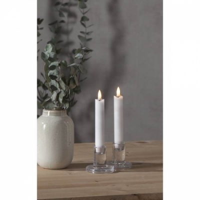 LED ANTIKLJUS FLAMME / 2-pack / 15 cm / Batteri / timer