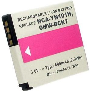 Batteri till Panasonic Lumix DMC-FH25H, 3.6V (3.7V), 700 Milliampertimmar(mAh)