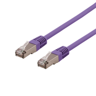 Cat6a U/FTP Nätverkskabel RJ45 lila 500MHz 3M