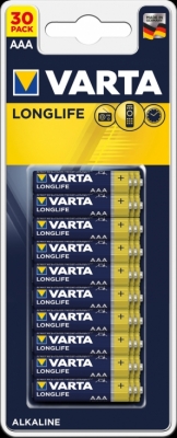 AAA Varta Longlife LR3 Alkaliskt 30-pack