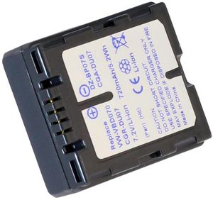 Batteri till Hitachi DZ-BX35, 7.2V (7.4V), 720 Milliampertimmar(mAh)