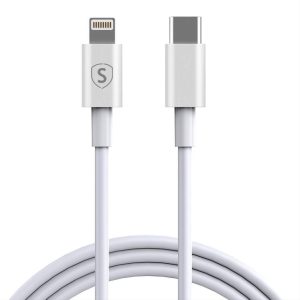 SiGN USB-C till Lightning Kabel 2.1A, 1m - Vit