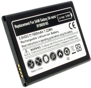 Batteri till Samsung GT-19195, 3.8 Volt, 1900 Milliampertimmar(mAh)