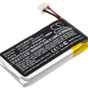 Batteri 202555-01 för Plantronics, 3.7 Volt, 510 Milliamperetimmar(mAh)
