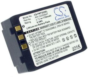 Batteri WX-C2050BAT för Panasonic, 3.7 Volt, 1700 Milliampertimmar(mAh)