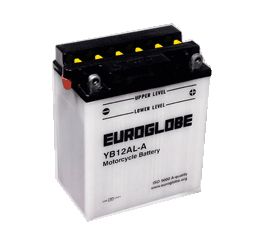 12V YB12AL-A MC-batteri 12Ah 135 x 81 x 162 mm
