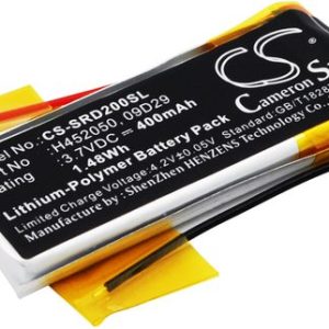Batteri 09D29 för Cardo, 3.7 Volt, 400 Milliamperetimmar(mAh)