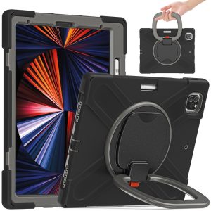 IPad Pro 12.9 2022, 2021 silikonfodral- Svartgrått